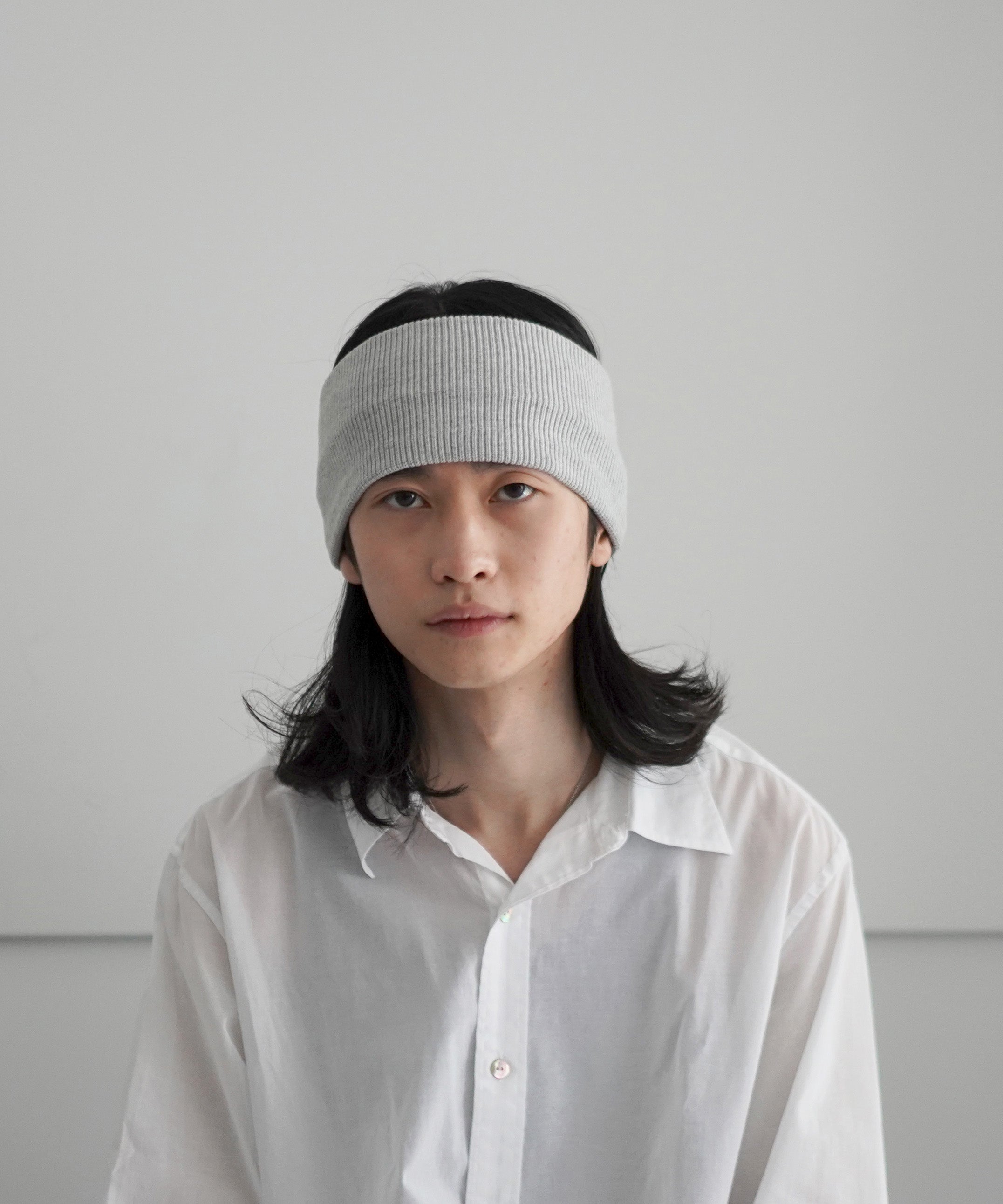 kinema charcoal knit hair band カワシマタカヒロ - 帽子