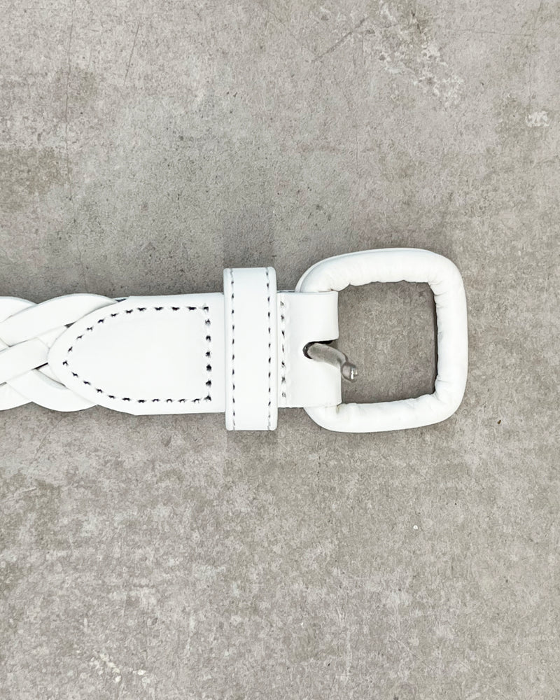HAND BRAID BELT 表 "WHITE"