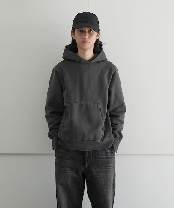 FADED HEAVYWEIGHT SWEAT PARKA "FADED BLACK"