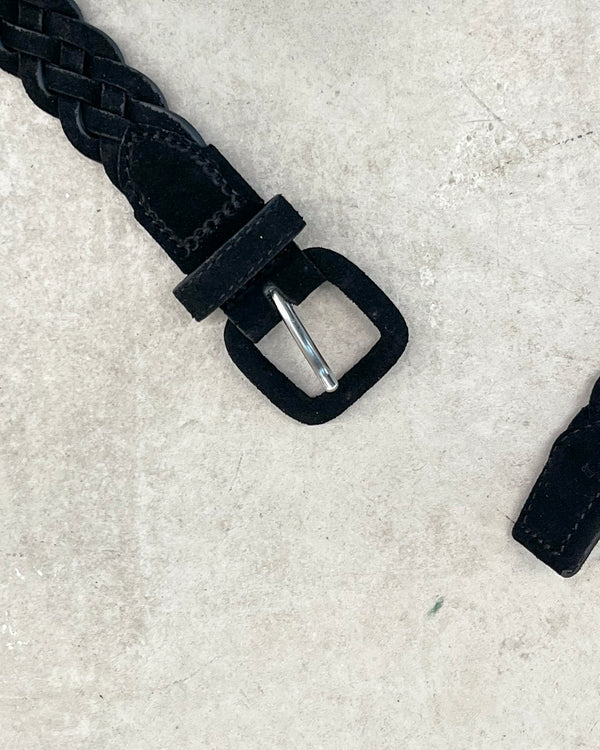 HAND BRAID BELT 裏 "BLACK"