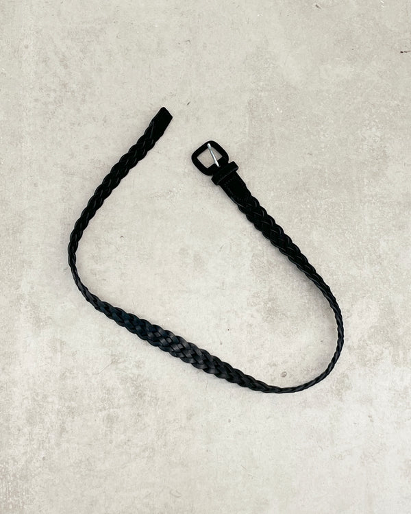 HAND BRAID BELT 裏 "BLACK"