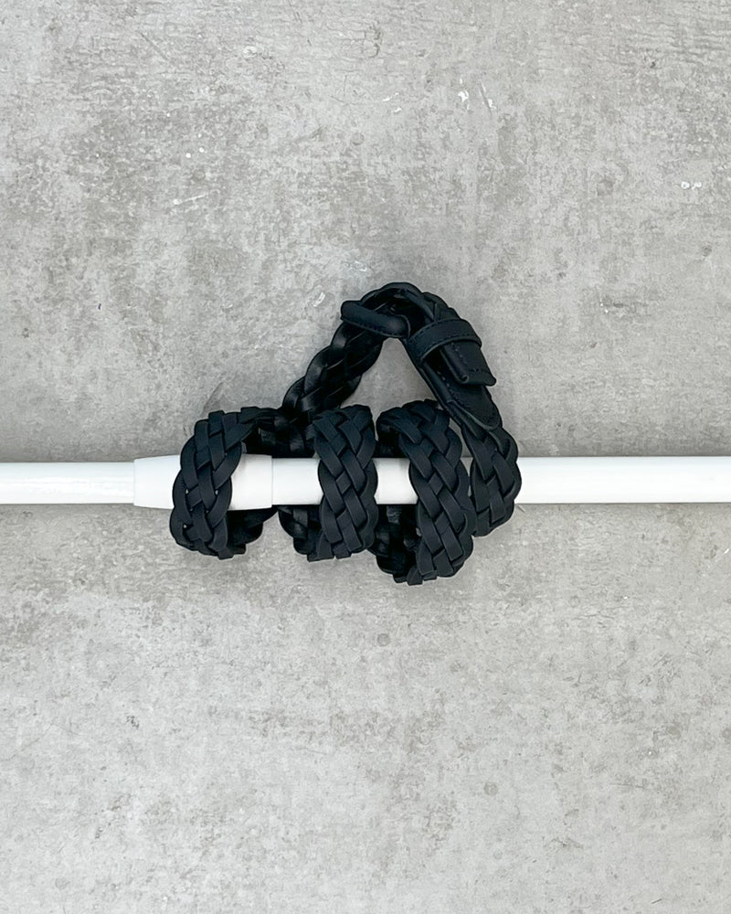 HAND BRAID BELT 表 "BLACK"