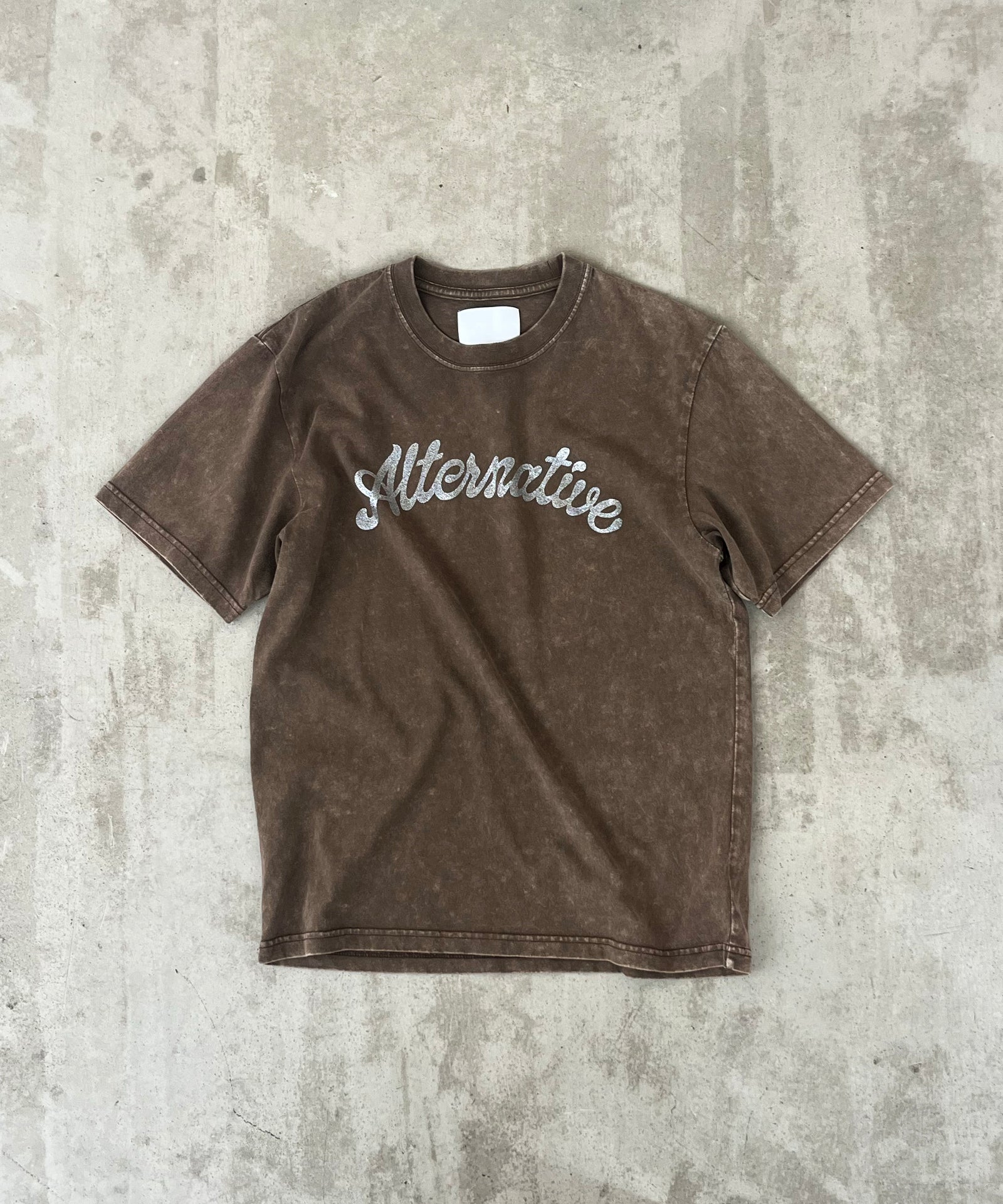 KAIKO alternative faded l/s t-shirt ブラウン ALTERNATIVE FADED S/S T-SHIRT 2 