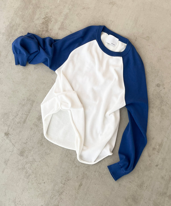 BASE BALL KNIT "BLUE"