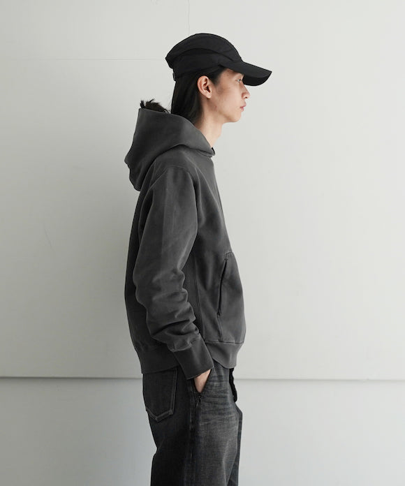 FADED HEAVYWEIGHT SWEAT PARKA "FADED BLACK"