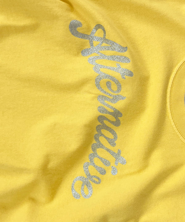 ALTERNATIVE FADED S/S T-SHIRT 2 "FADED YELLOW"