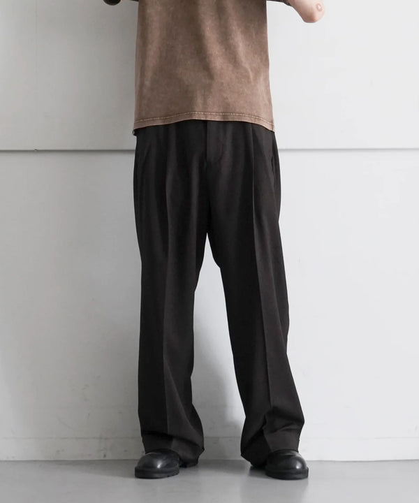 WIDE SLACKS "BROWN"