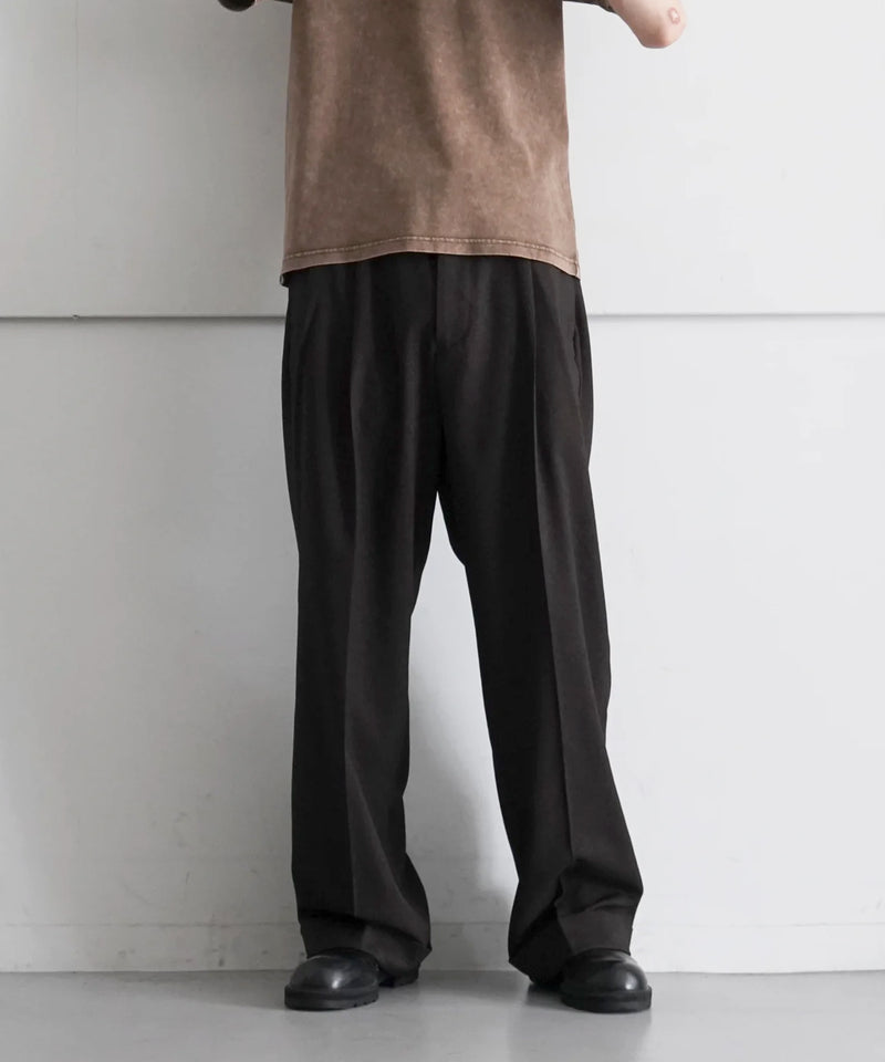 WIDE SLACKS "BROWN"