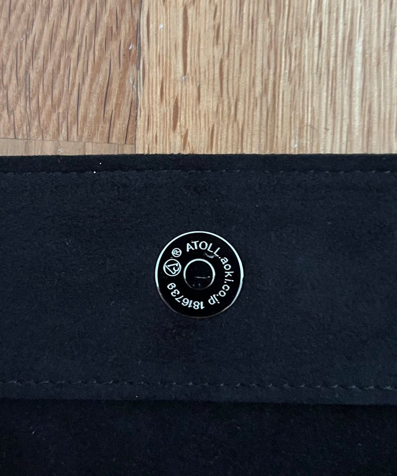 ULTRASUEDE SHOULDER BAG "BLACK"