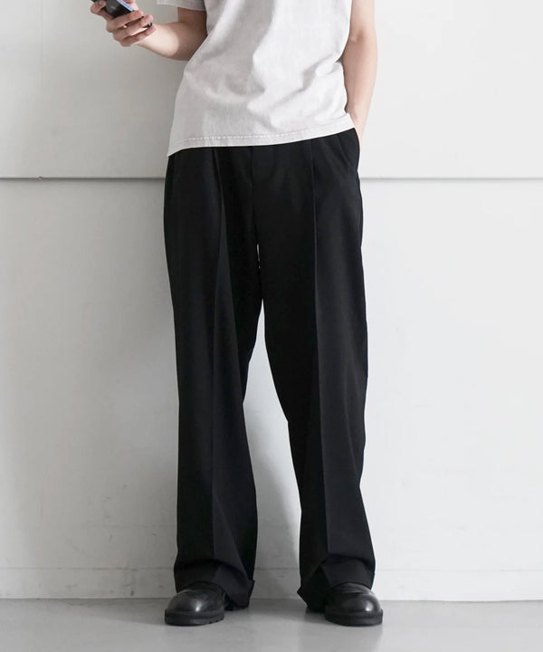 WIDE SLACKS "BLACK"