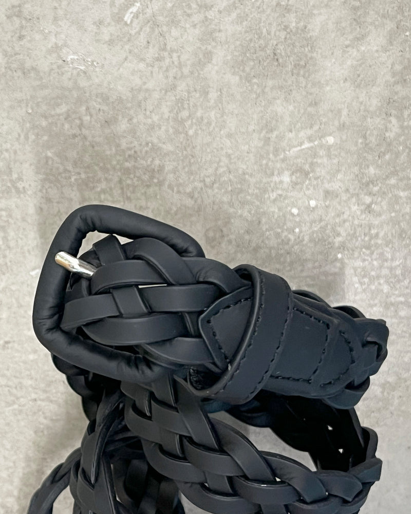 HAND BRAID BELT 表 "BLACK"