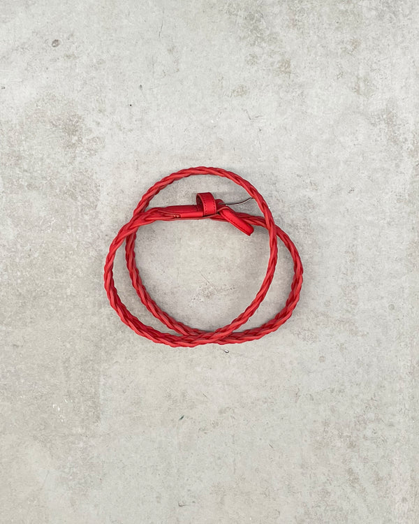 HAND BRAID BELT 表 "RED"
