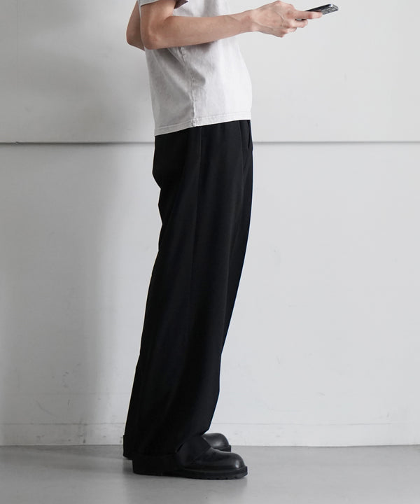 WIDE SLACKS "BLACK"