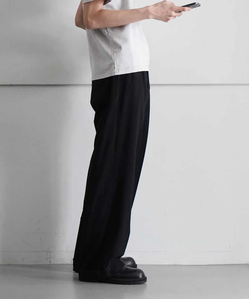 WIDE SLACKS "BLACK"