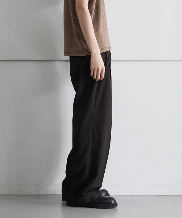 WIDE SLACKS "BROWN"