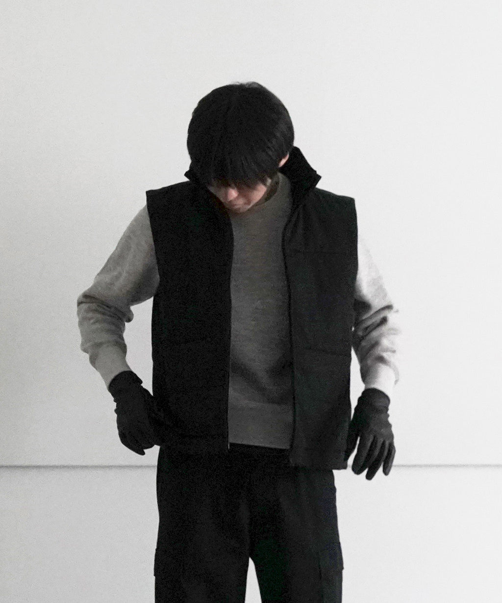 PAD VEST - FINX COTTON GABARDINE- 