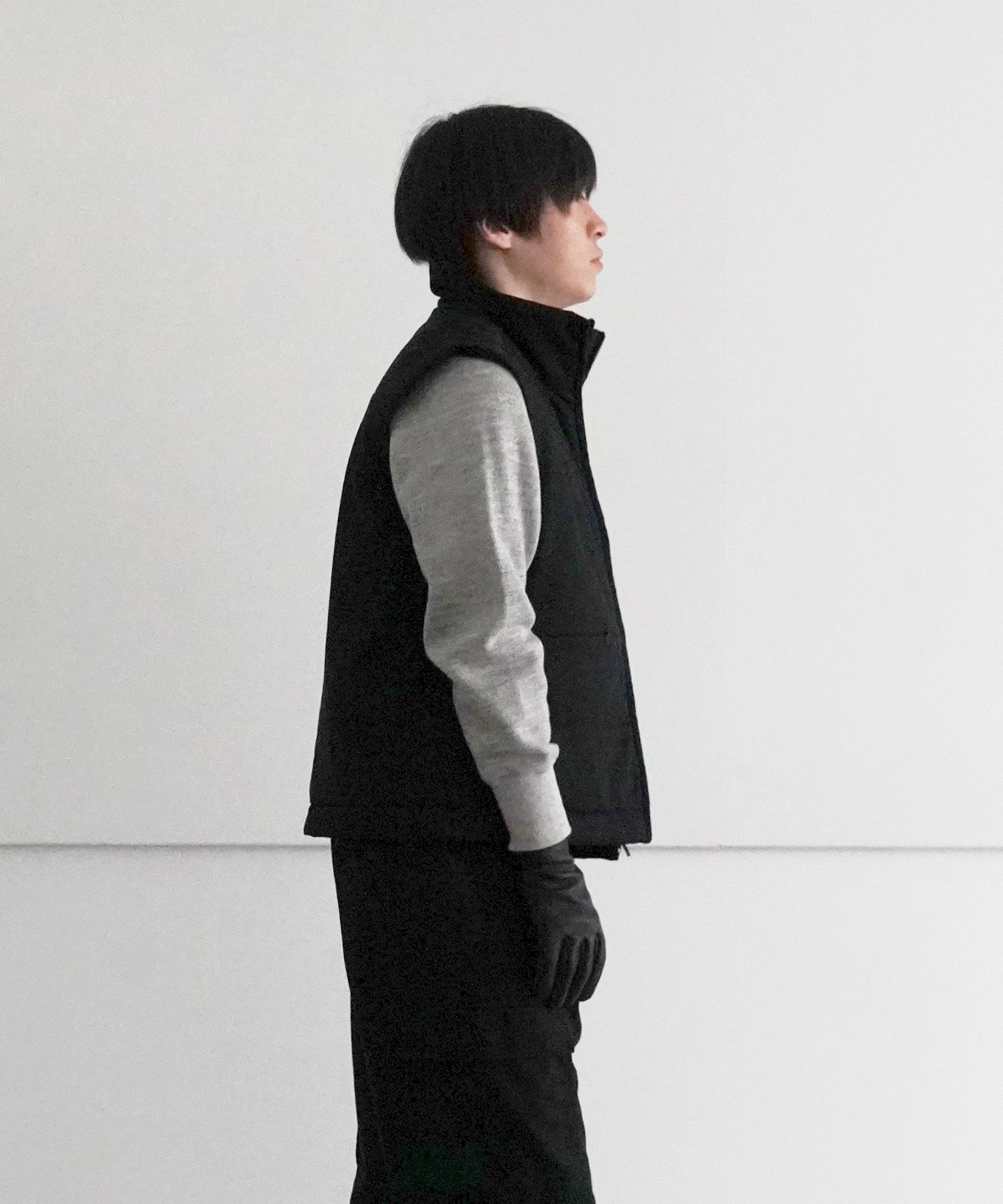 PAD VEST - FINX COTTON GABARDINE- 