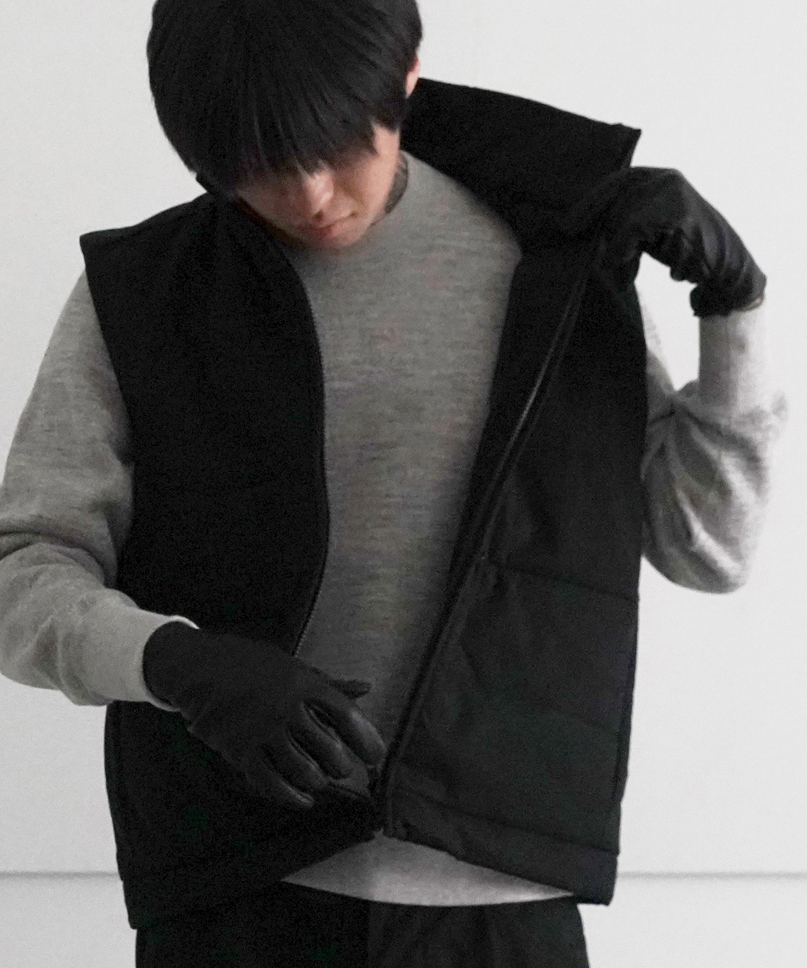 PAD VEST - FINX COTTON GABARDINE- 
