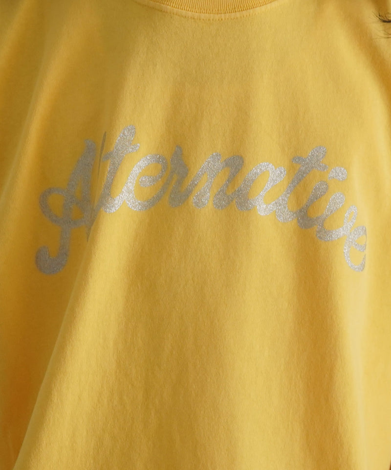 ALTERNATIVE FADED S/S T-SHIRT 2 "FADED YELLOW"