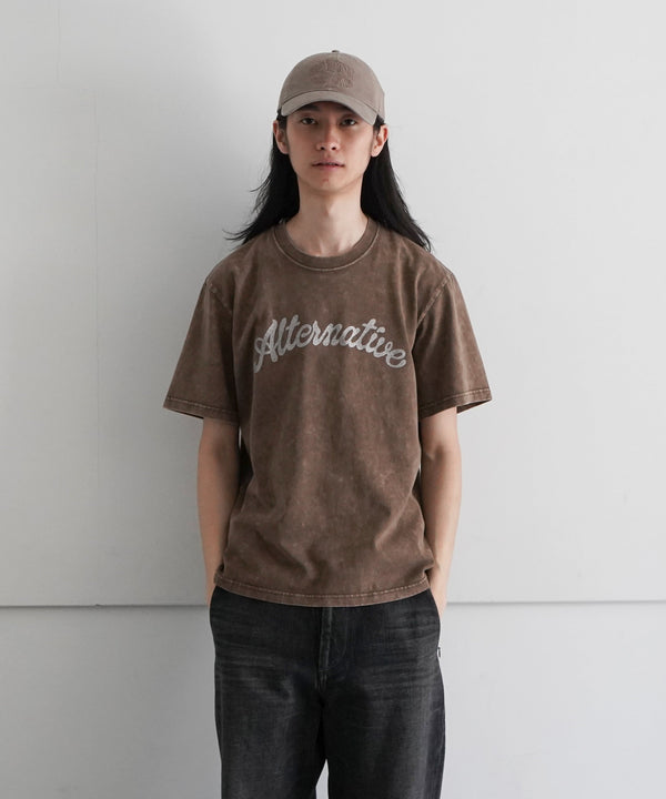 ALTERNATIVE FADED S/S T-SHIRT 2 "FADED BROWN"