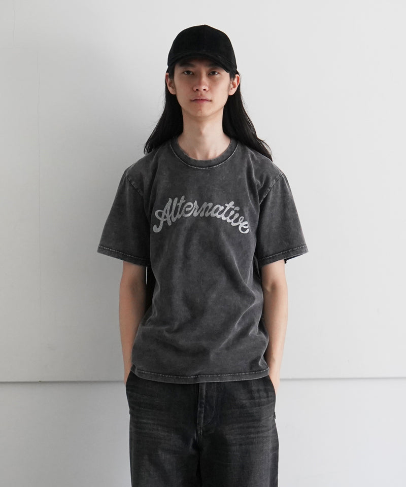 ALTERNATIVE FADED S/S T-SHIRT 2 "FADED BLACK"