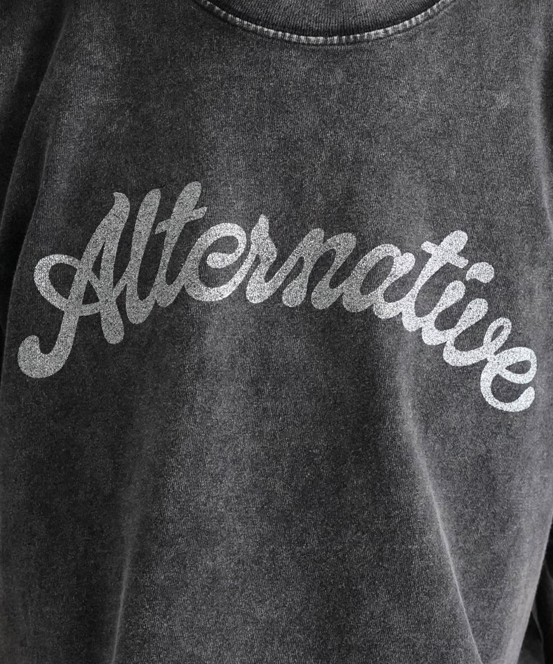 ALTERNATIVE FADED S/S T-SHIRT 2 "FADED BLACK"