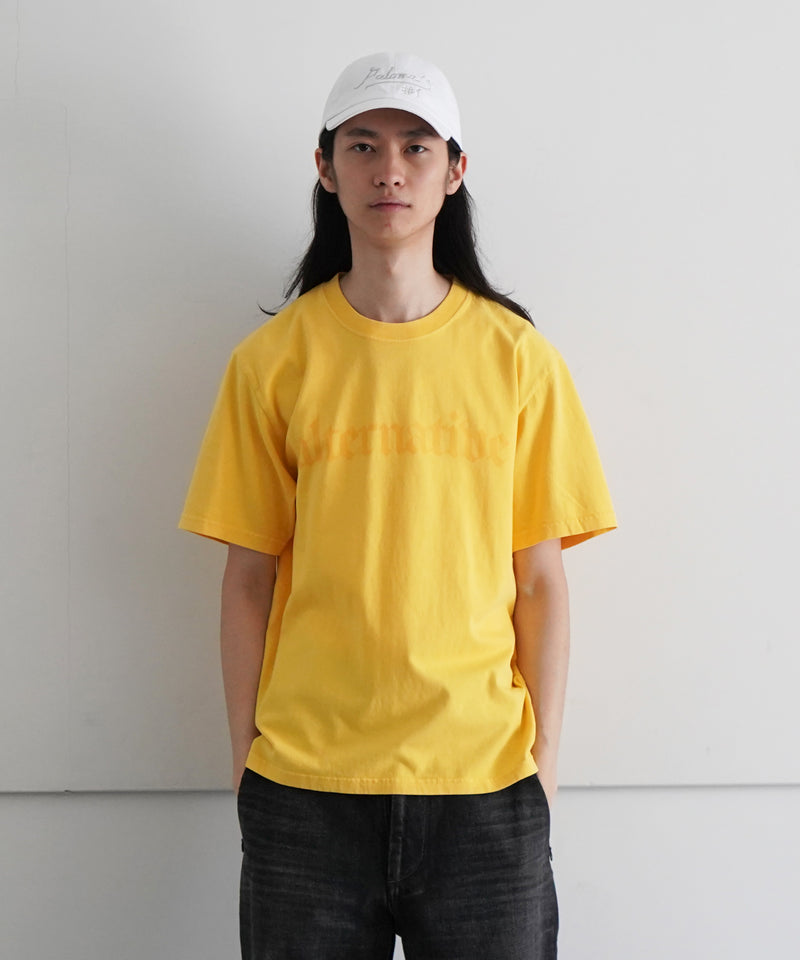 ALTERNATIVE FADED S/S T-SHIRT 1 "FADED YELLOW"