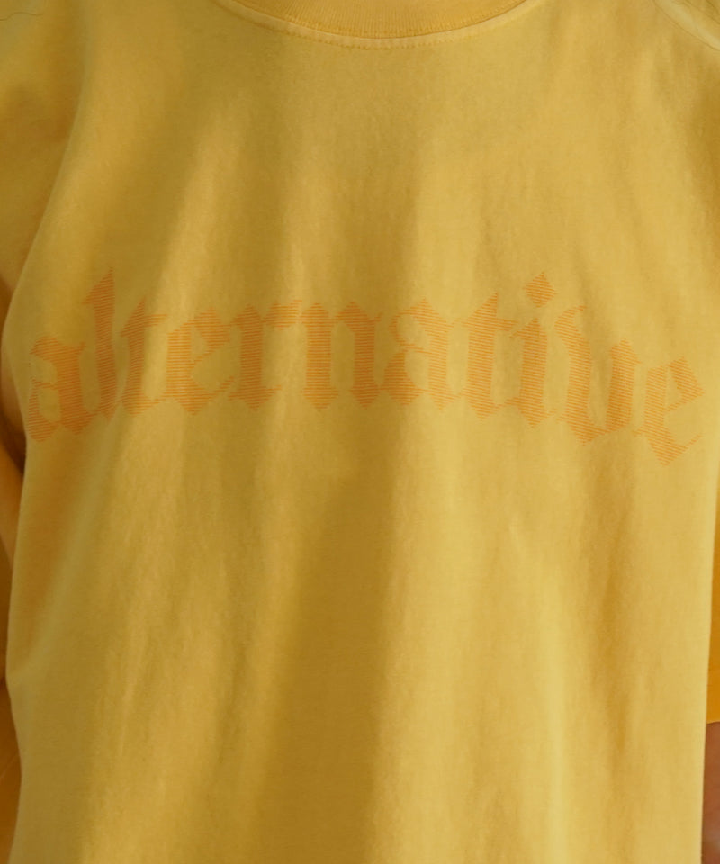 ALTERNATIVE FADED S/S T-SHIRT 1 "FADED YELLOW"