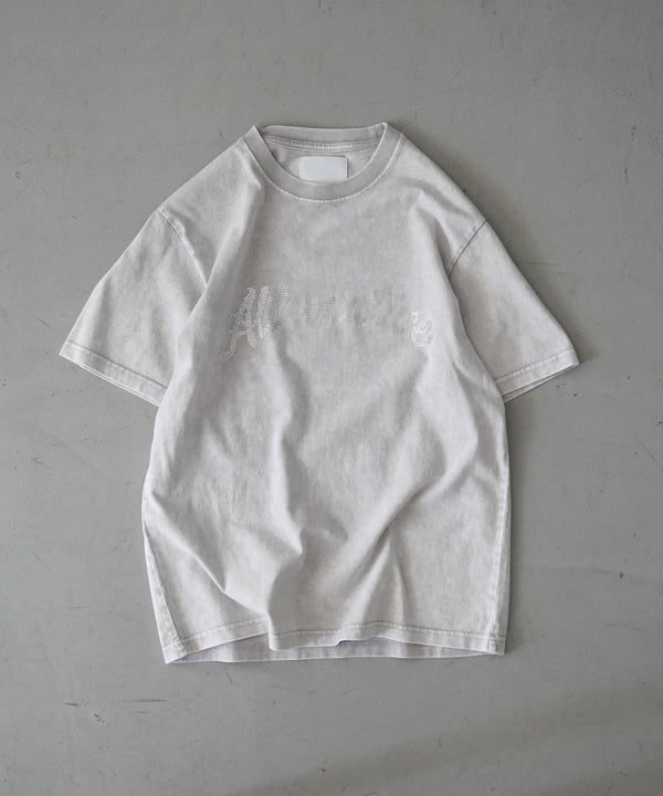 ALTANATIVE FADED S/S T-SHIRT RHINESTONE "GRAY"