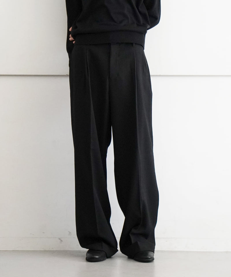 WIDE SLACKS "BLACK"