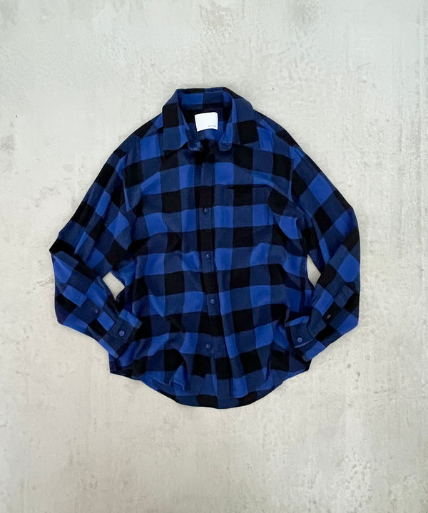 FLANNEL CHECK SHIRT "BLUE"