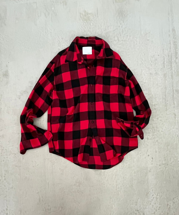 FLANNEL CHECK SHIRT "RED"