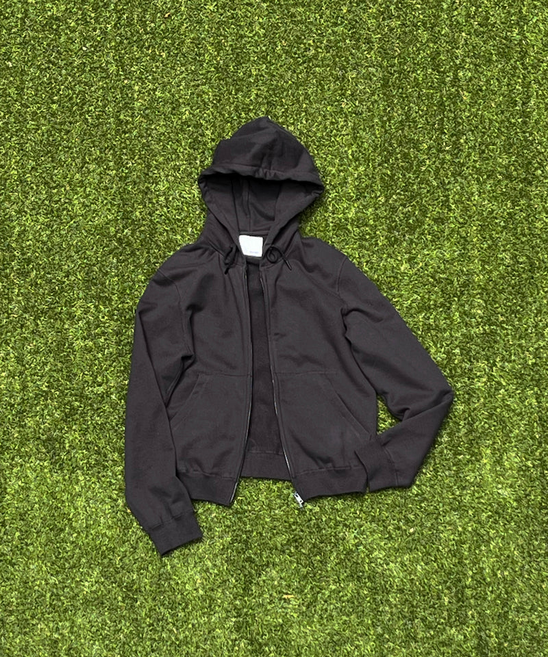 DOUBLE ZIP UP PARKA "BLACK"