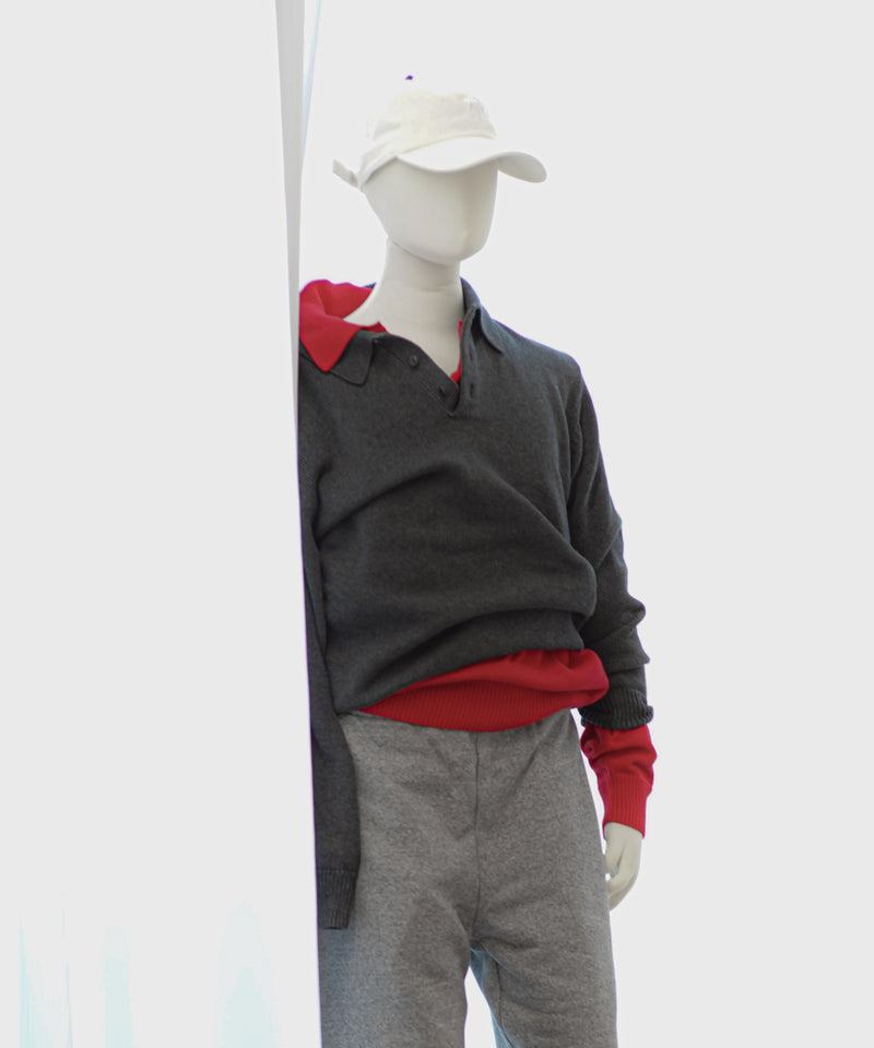 トップス KAIKO Knit polo shirt \