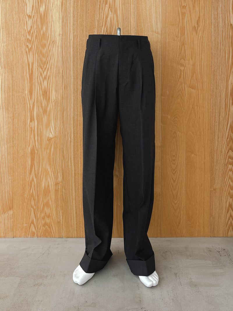 WOOL WIDE SLACKS 