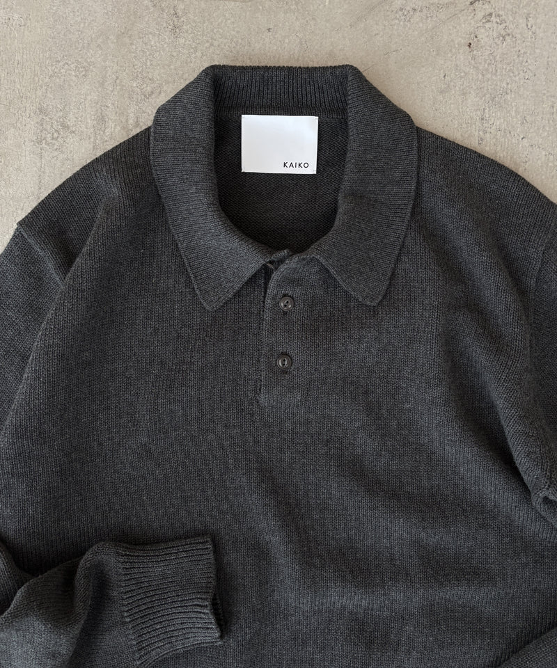 KNIT POLO SHIRT "D.FIGURE"