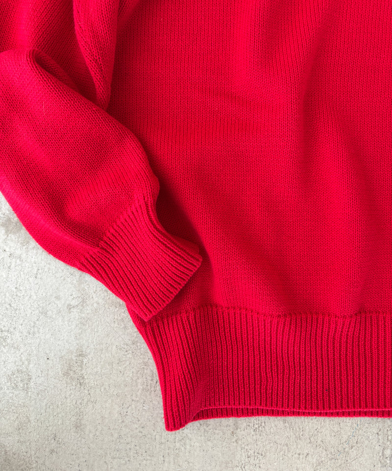 KNIT POLO SHIRT "RED"