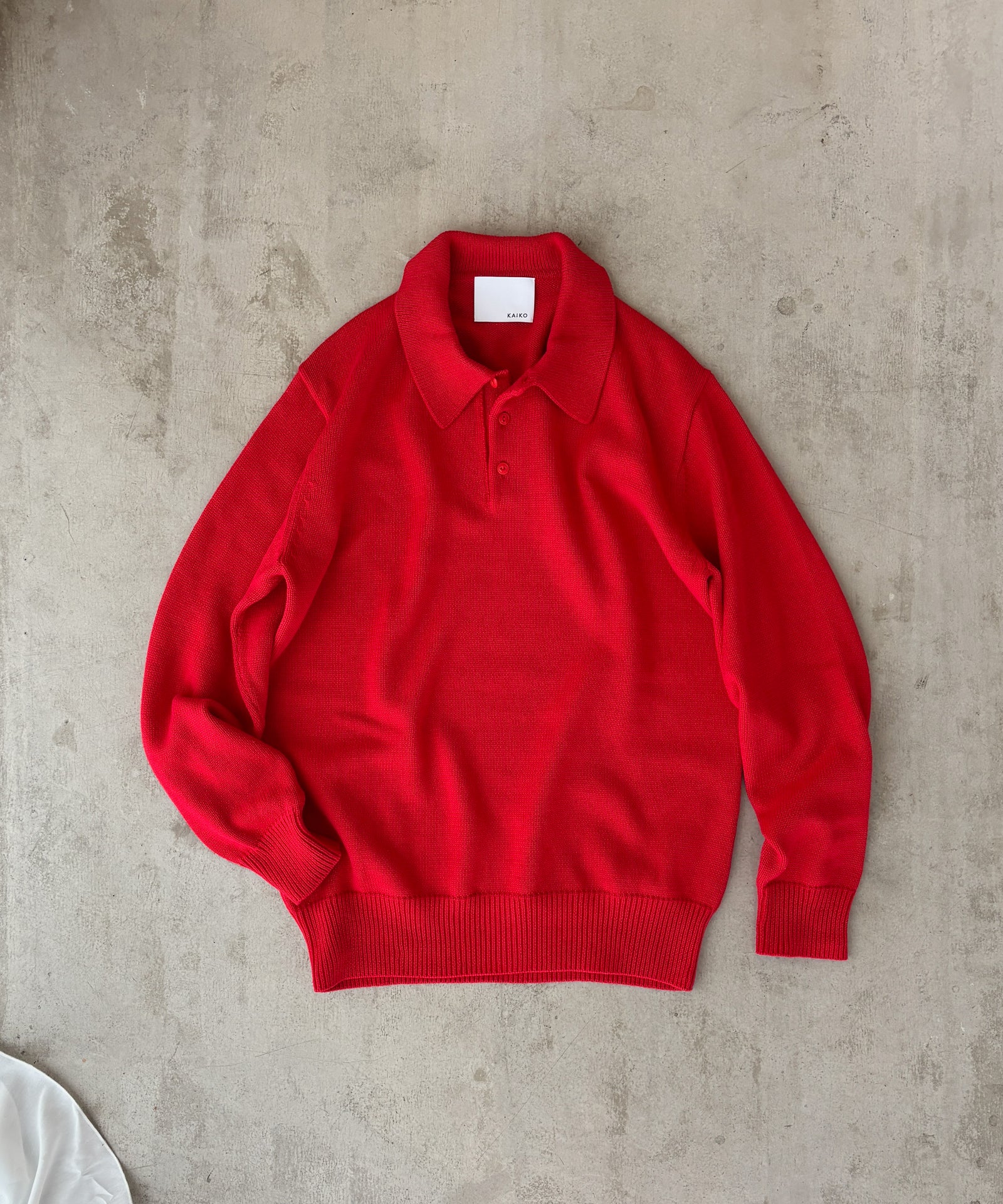 a*a様 KAIKO Knit polo shirt KNIT POLO SHIRT 