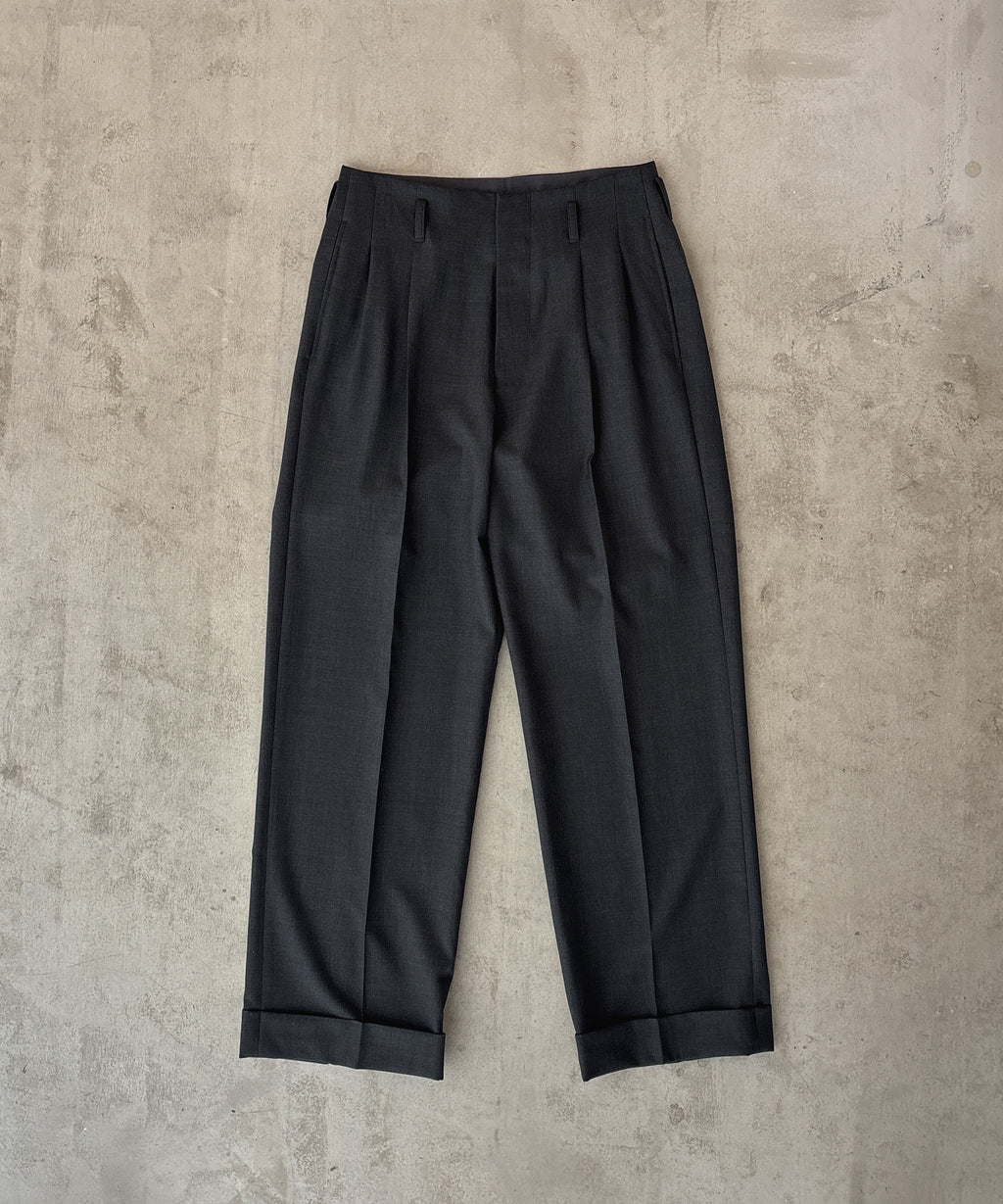 WOOL WIDE SLACKS 