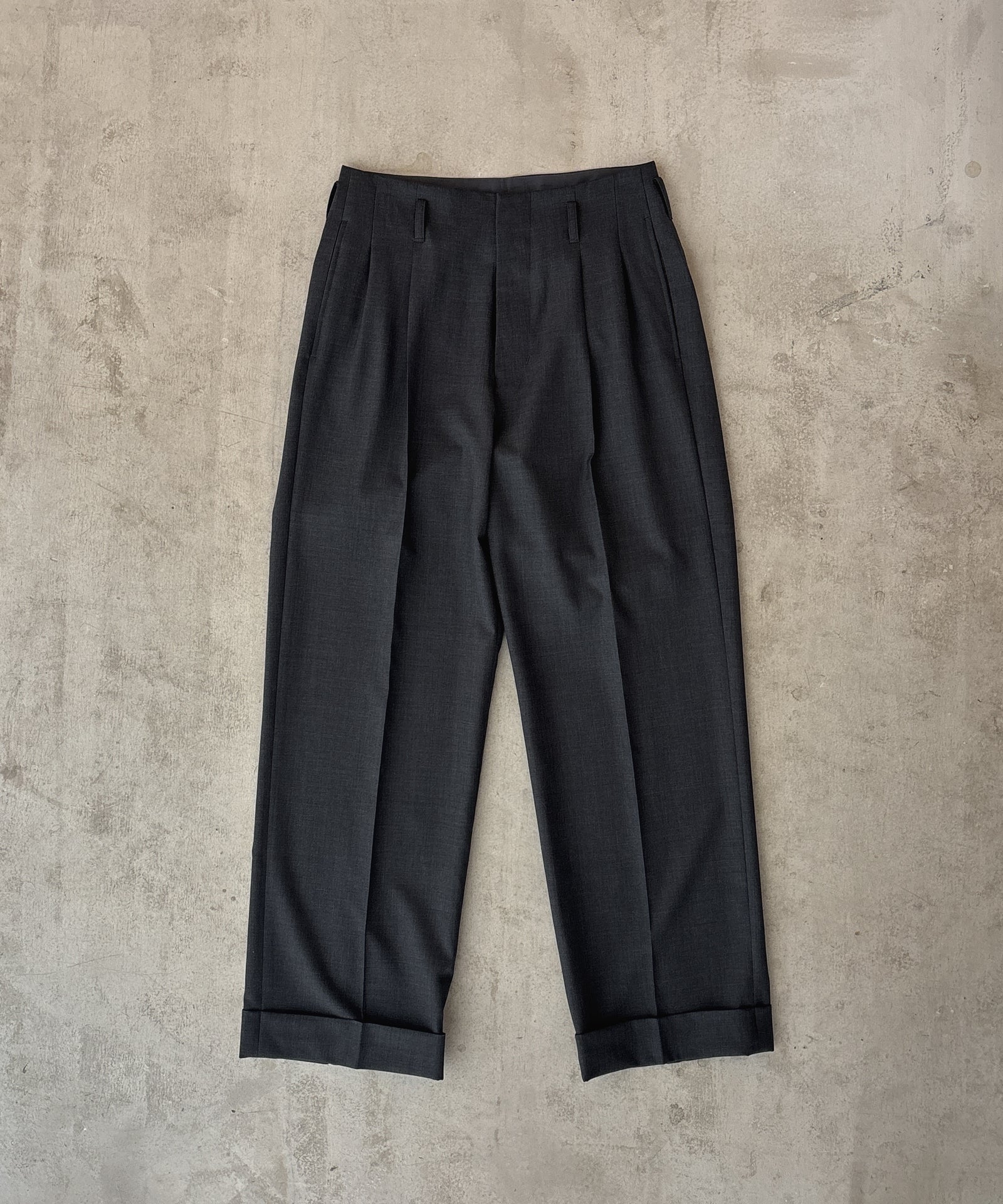 WOOL WIDE SLACKS 