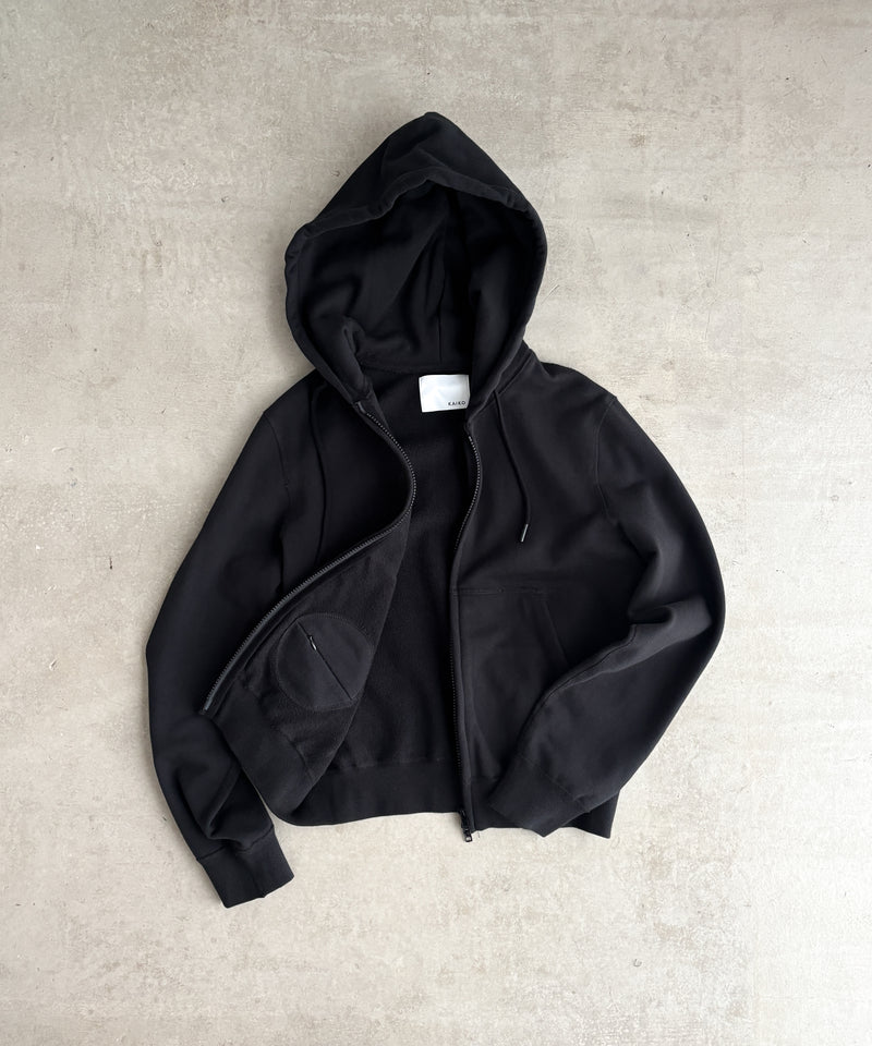 DOUBLE ZIP PARKA "BLACK"
