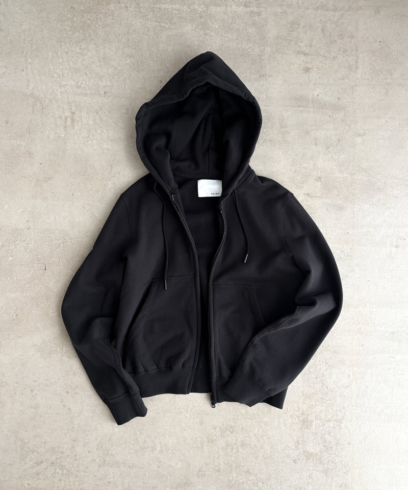 DOUBLE ZIP PARKA "BLACK"