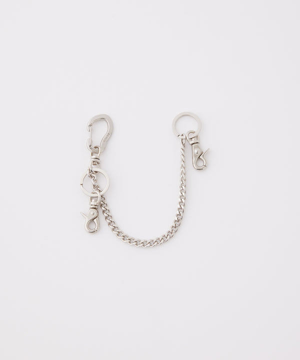 「OUT STOCK」 FLAT CHAIN & CARABINER "SILVER"