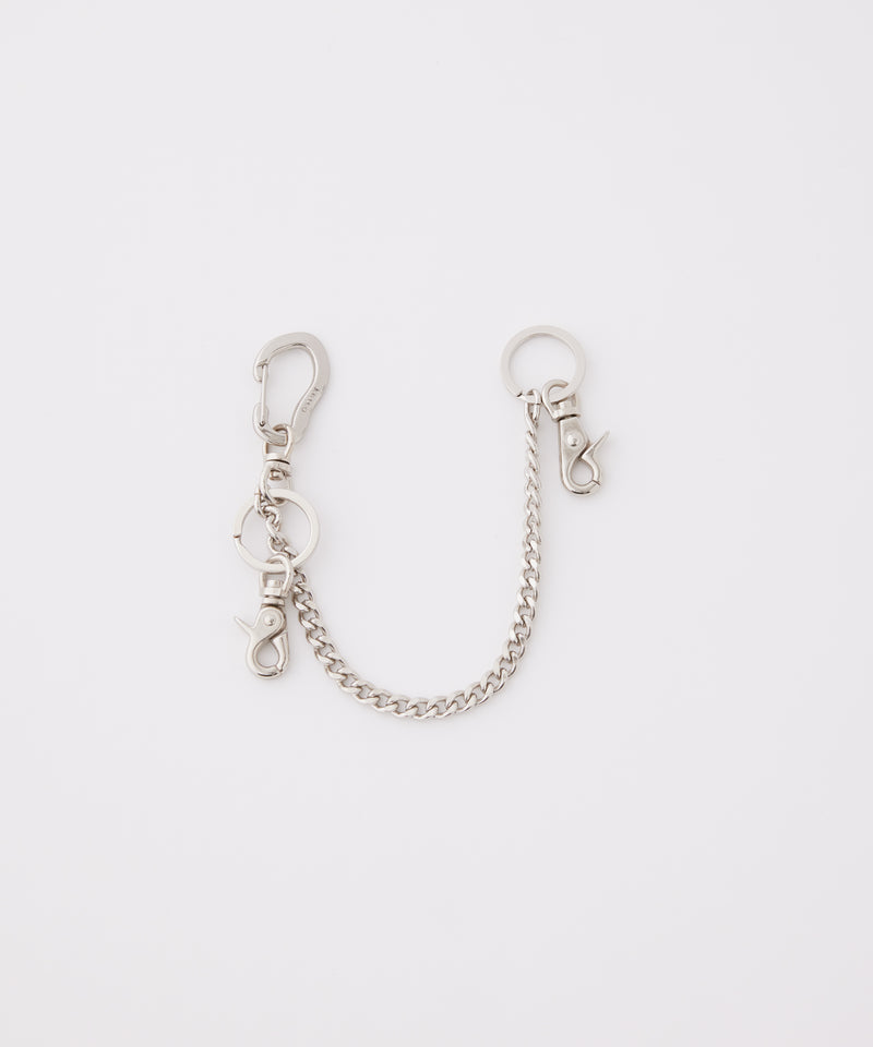 「OUT STOCK」 FLAT CHAIN & CARABINER "SILVER"