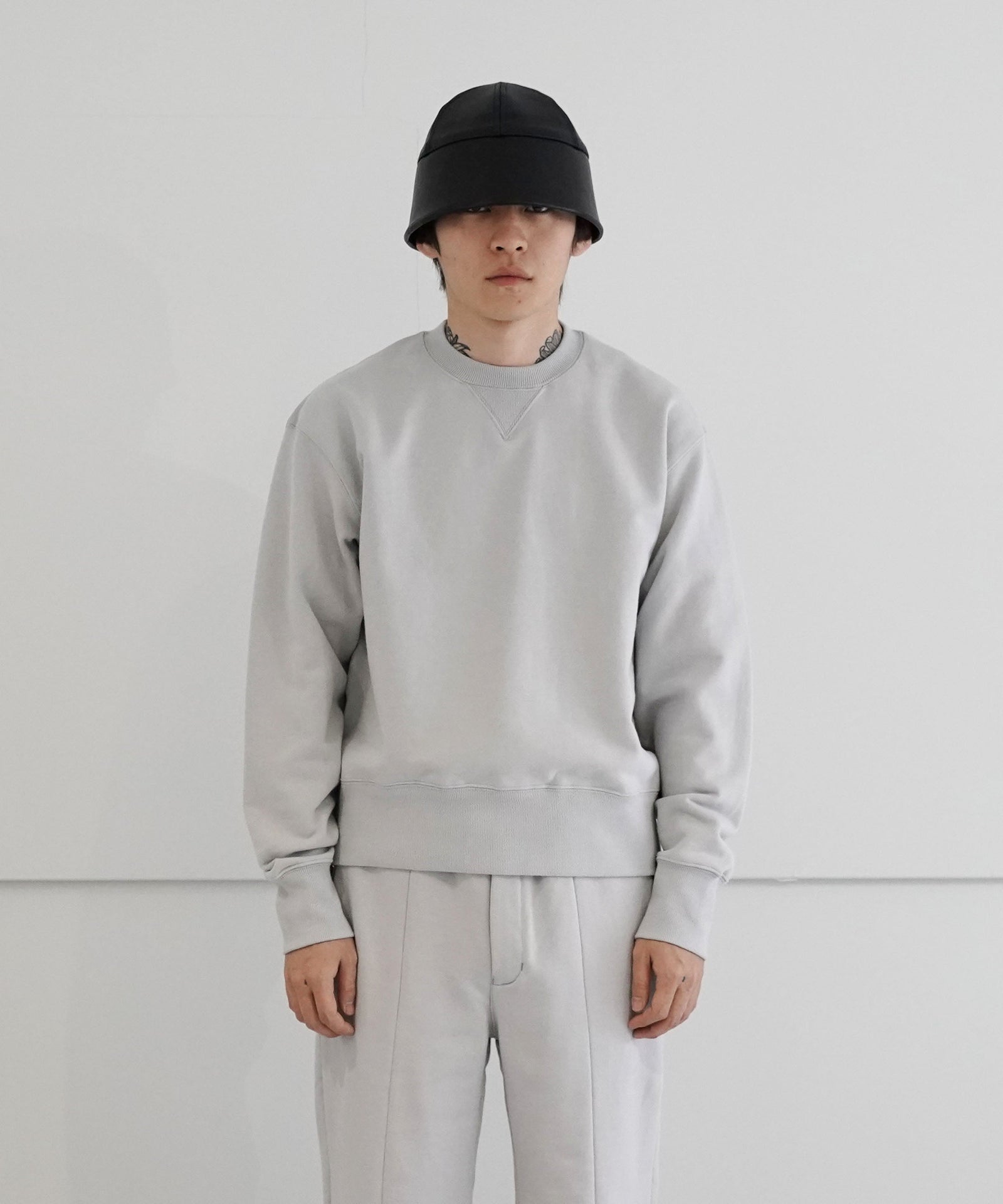 中古】KAITO カイト HEAVYWEIGHT SWEAT SHIRT 細く ヘビーウェイト スウェットシャツ クルーネック トレーナー 2  GRAY グレー