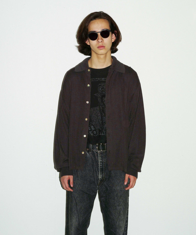 「OUT STOCK」 BOX KNIT SHIRT "D.RED"