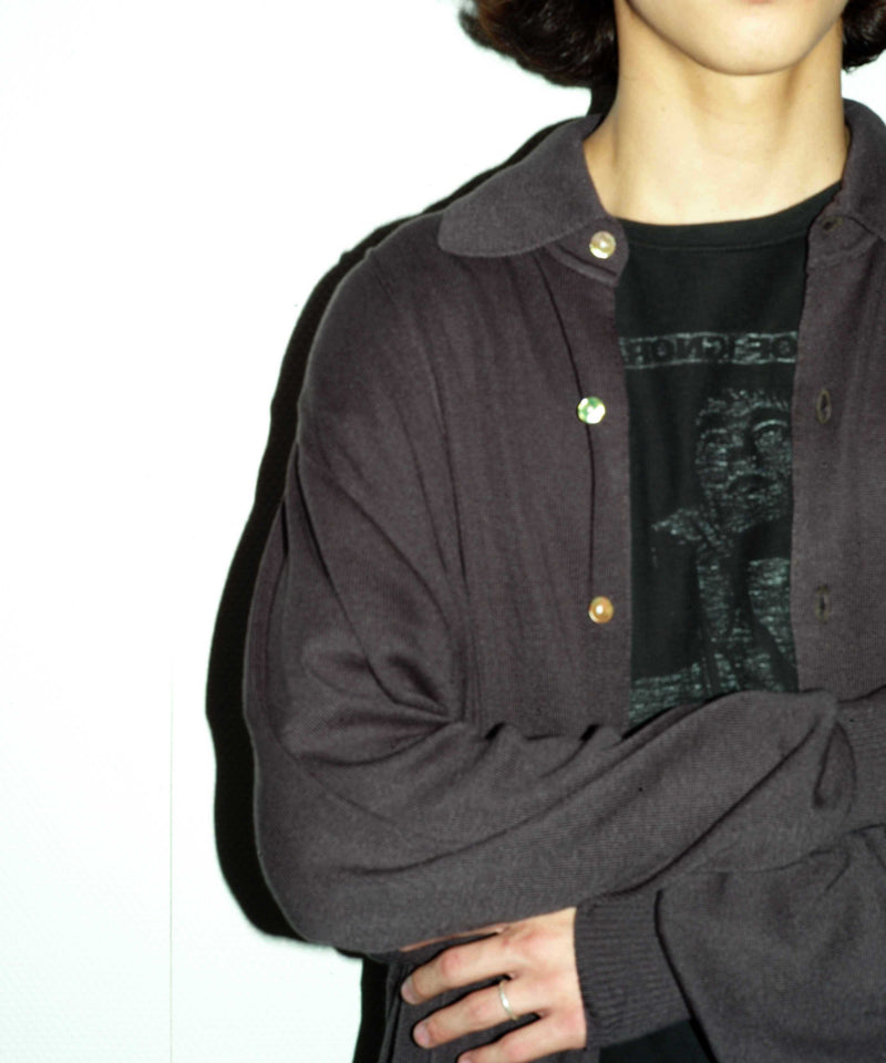 BOX KNIT SHIRT "OFF WHITE"