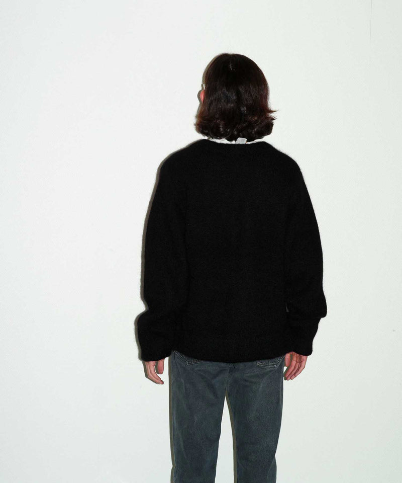 「OUT STOCK」 KNIT CARDIGAN "BLACK"
