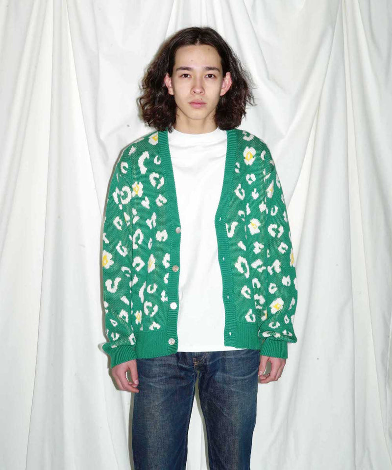 「OUT STOCK」 MIMICRY KNIT CARDIGAN "GRASS"