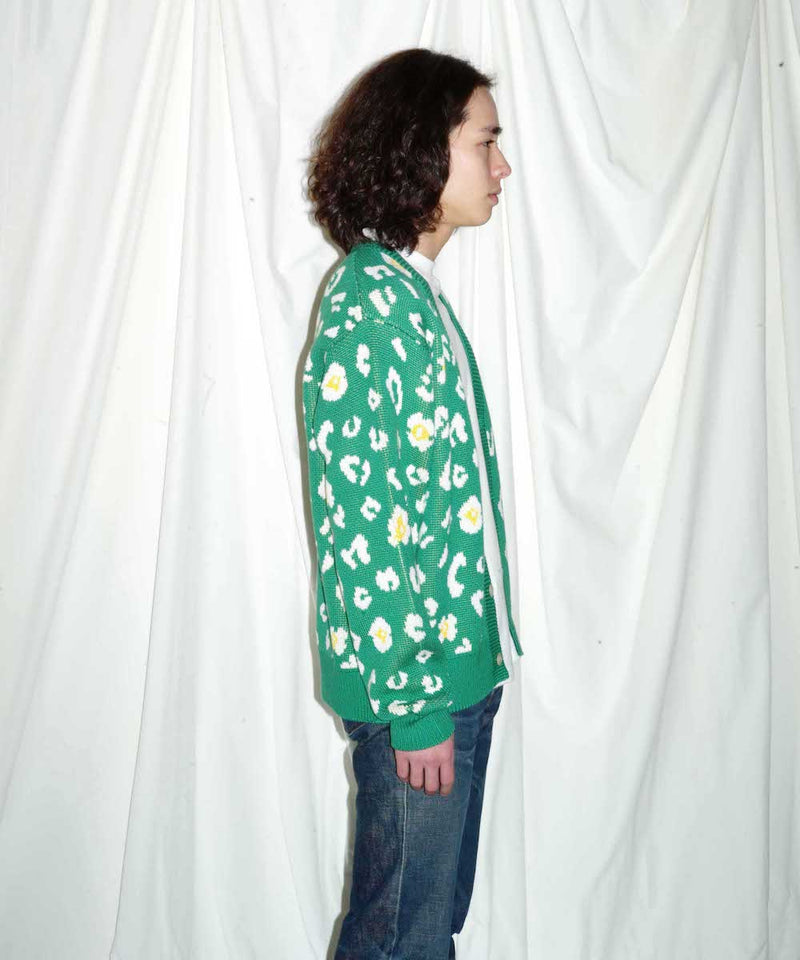 「OUT STOCK」 MIMICRY KNIT CARDIGAN "GRASS"